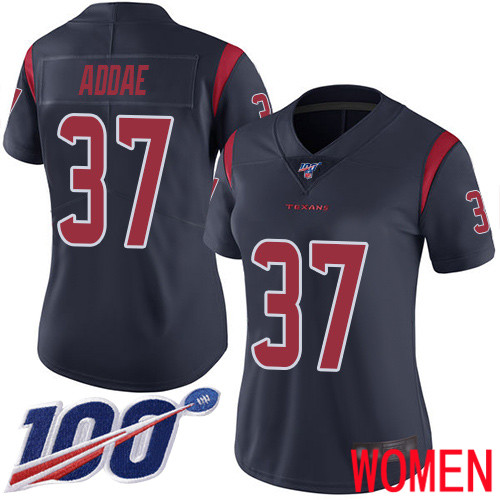 Houston Texans Limited Navy Blue Women Jahleel Addae Jersey NFL Football 37 100th Season Rush Vapor Untouchable